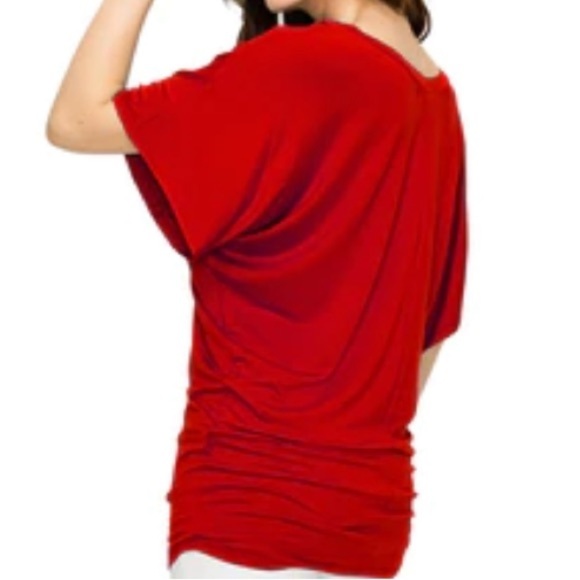 JOHNNY WAS By Johnny Ruched Side Dolman Sleeve Top - Picture 4 of 8